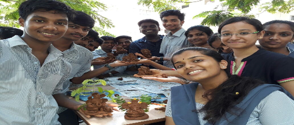 Eco friendly Ganesha Idle making